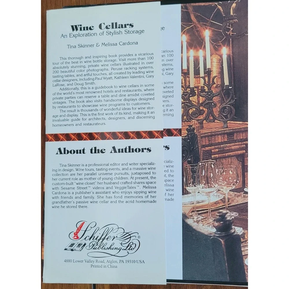 Wine Cellars Stylish Storage Book Schiffer Skinner Cardona Design Guide‎